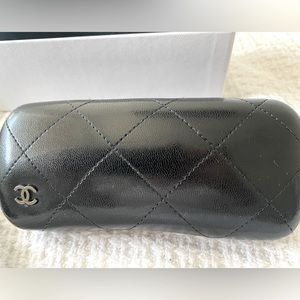 CHANEL eye glass hard case and box